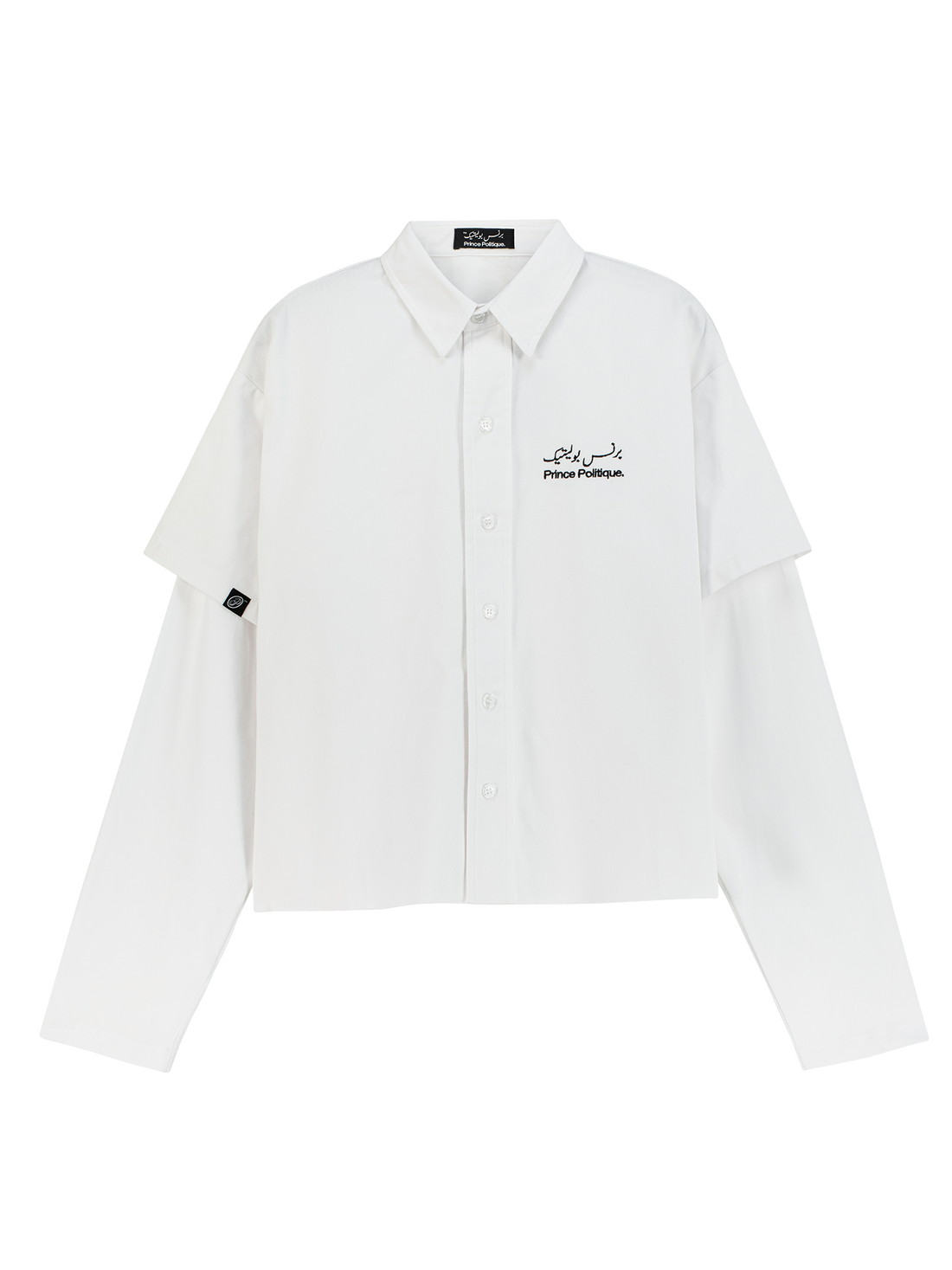 Double Sleeve Button-Up Shirt princepolitique